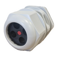 FuseBox G50T 50mm tail gland in grey plastic with multi-entry black insert and threaded body