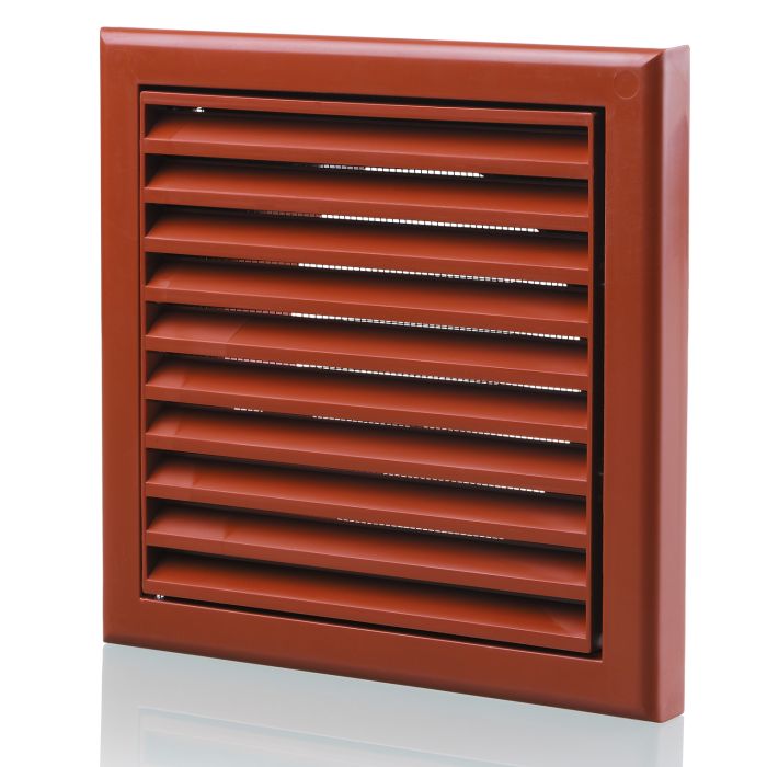 Plastic Vented Fixed Blade Air Ventilation Louvred Grille 100mm/4"