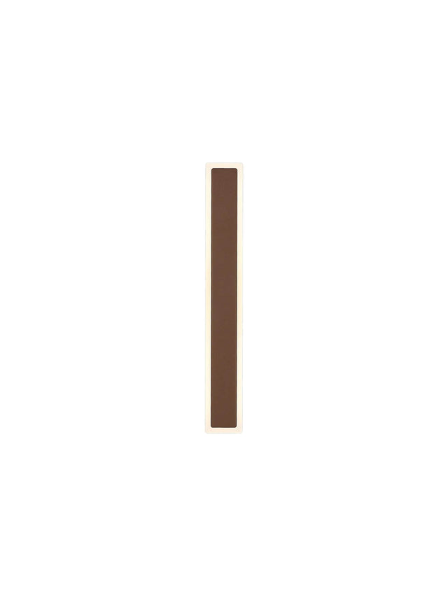 Thompson 60cm Rectangle Wall Lamp, 17W LED, 3000K, IP65, Dark Brown