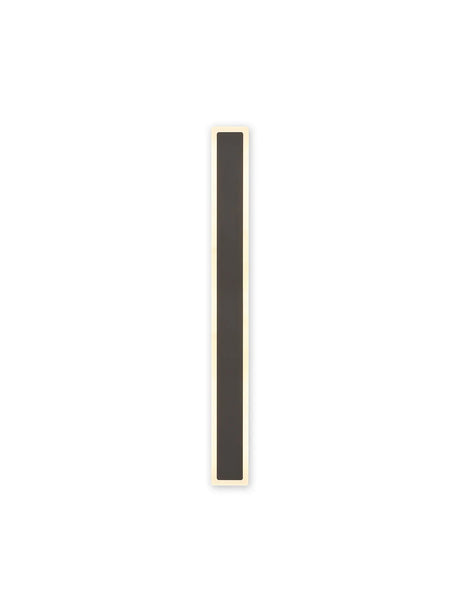 Thompson 80cm Rectangle Wall Lamp, 19W LED, 3000K, IP65, Dark Grey