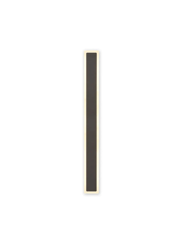 Thompson 80cm Rectangle Wall Lamp, 19W LED, 3000K, IP65, Dark Grey