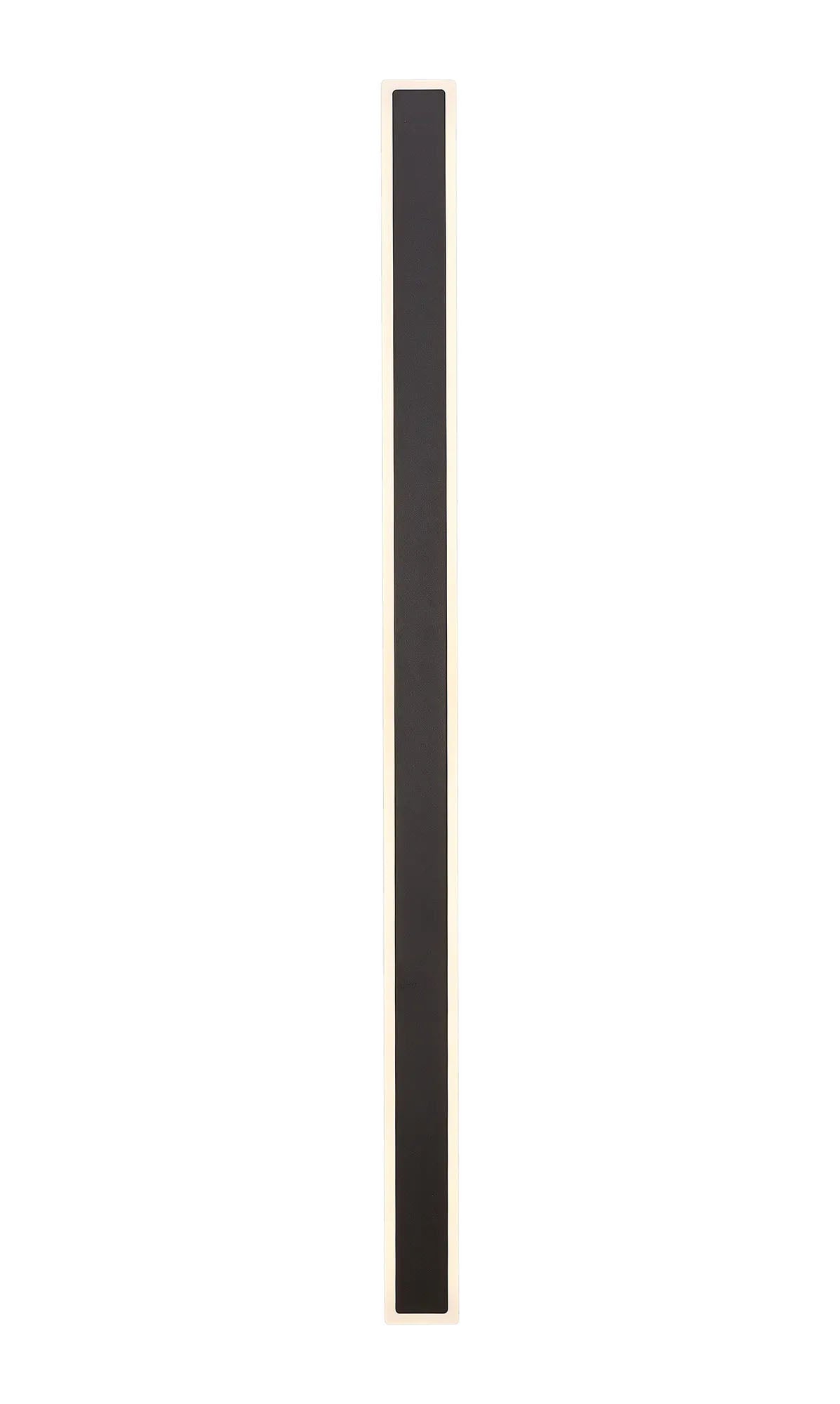 Thompson 1.4m Rectangle Wall Lamp, 32W LED, 3000K, IP65, Black