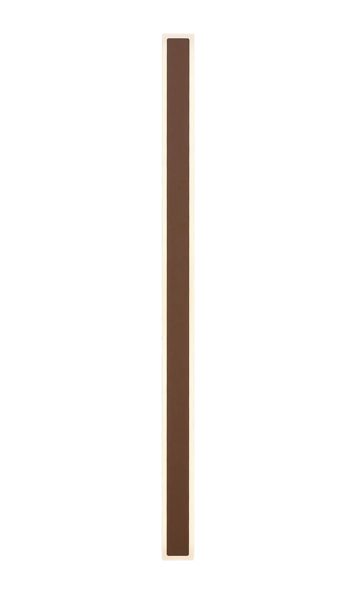 Thompson 1.4m Rectangle Wall Lamp, 32W LED, 3000K, IP65, Dark Brown