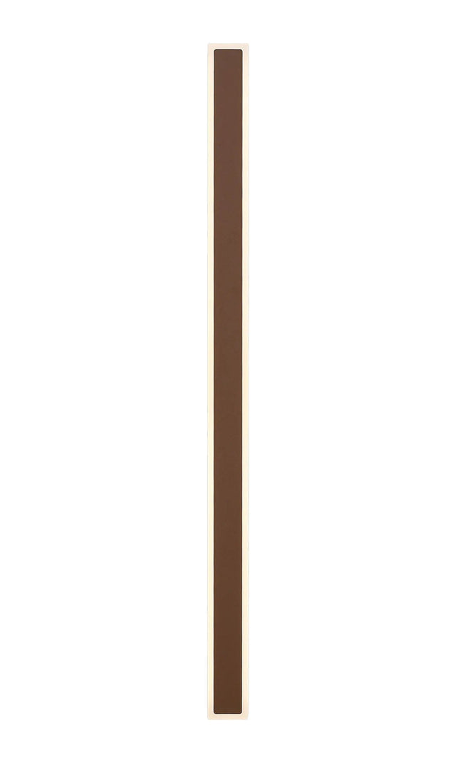 Thompson 1.4m Rectangle Wall Lamp, 32W LED, 3000K, IP65, Dark Brown