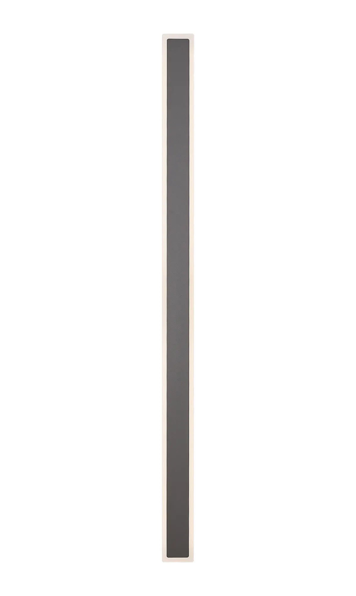 Thompson 1.4m Rectangle Wall Lamp, 32W LED, 3000K, IP65, Dark Grey