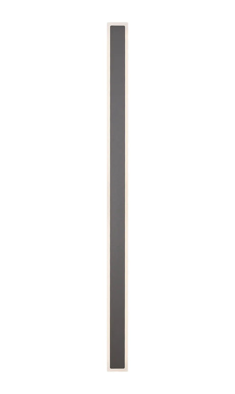Thompson 1.4m Rectangle Wall Lamp, 32W LED, 3000K, IP65, Dark Grey