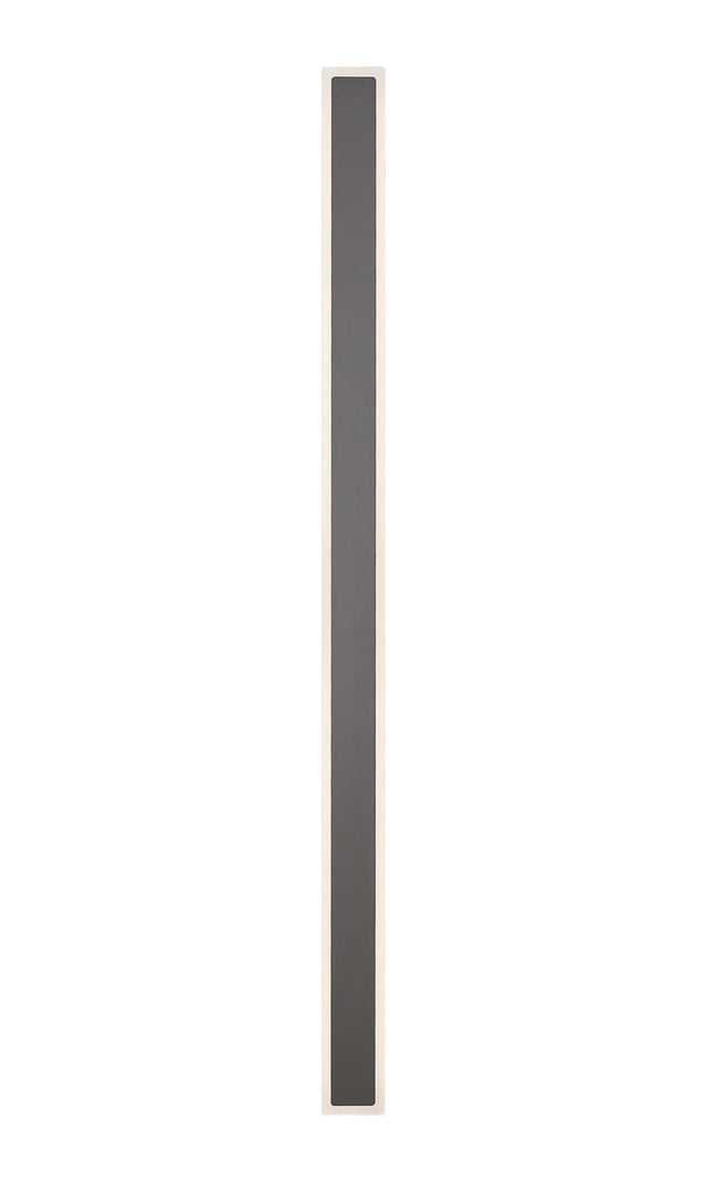 Thompson 1.4m Rectangle Wall Lamp, 32W LED, 3000K, IP65, Dark Grey