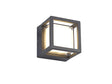 Todd Square Downlight, 6W LED, 3000K, IP54, Anthracite