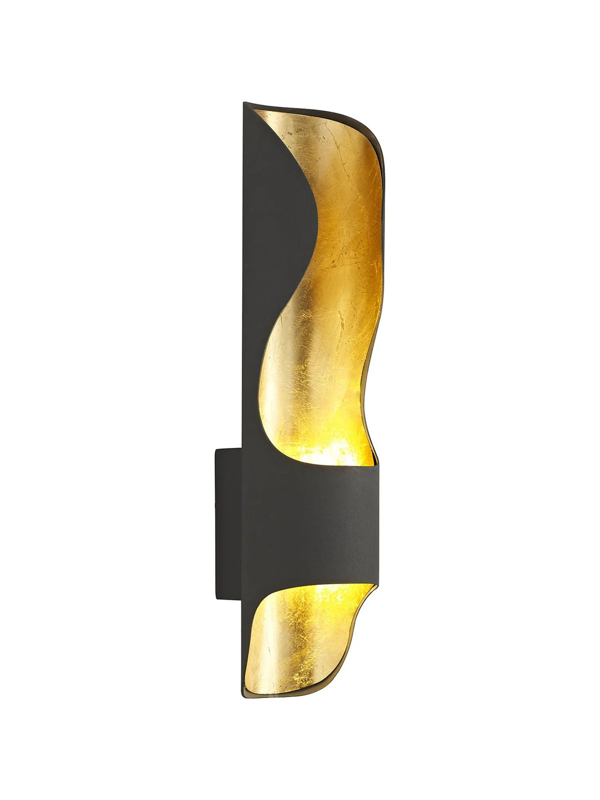 Train Wall Lamp, 8W LED, 3000K, Anthracite/Gold Leaf