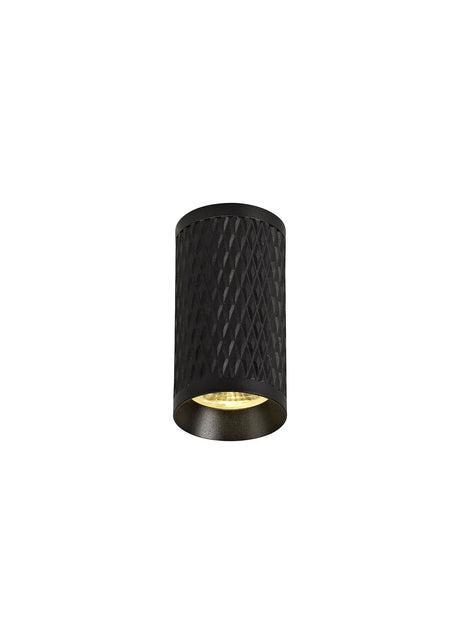 Tueart 11cm Surface Mounted Ceiling Light, 1 x GU10, Sand Black