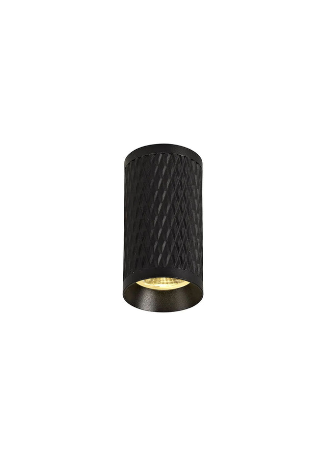 Tueart 11cm Surface Mounted Ceiling Light, 1 x GU10, Sand Black