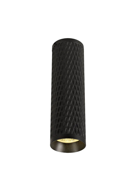 Tueart 20cm Surface Mounted Ceiling Light, 1 x GU10, Sand Black