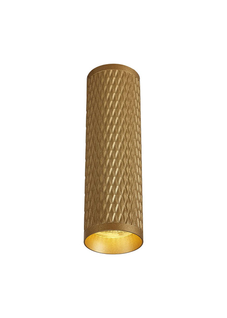 Tueart 20cm Surface Mounted Ceiling Light, 1 x GU10, Champagne Gold