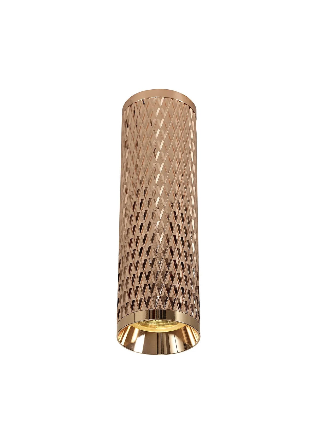 Tueart 20cm Surface Mounted Ceiling Light, 1 x GU10, Rose Gold