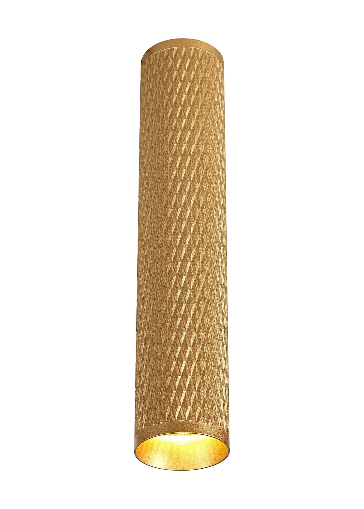 Tueart 30cm Surface Mounted Ceiling Light, 1 x GU10, Champagne Gold