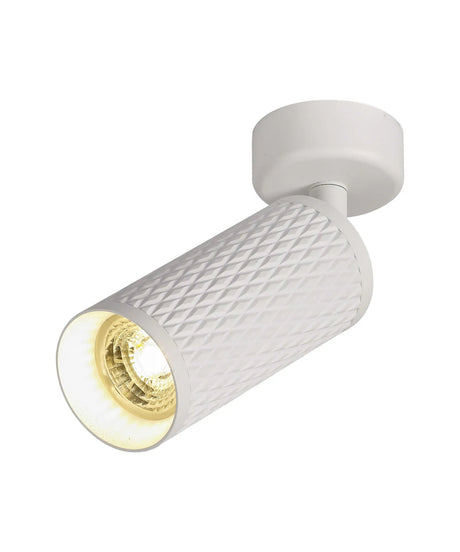 Tueart Adjustable Surface Mounted Ceiling/Wall Spot Light, 1 x GU10, Sand White