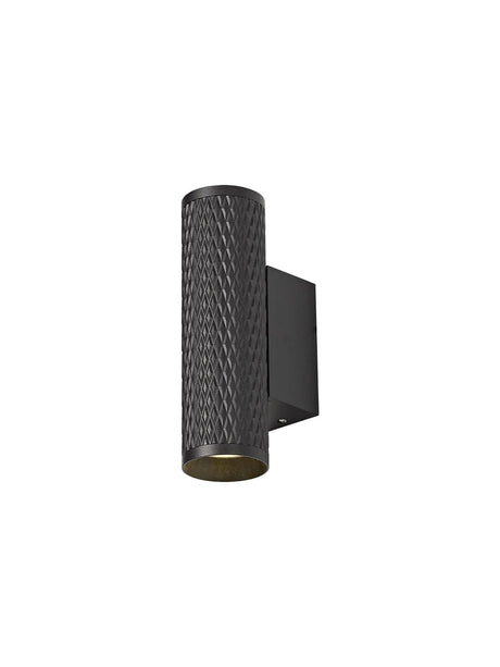 Tueart Wall Lamp, 2 x GU10, Sand Black