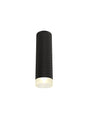Tueart 1 Light 20cm Surface Mounted Ceiling GU10, Sand Black/Acrylic Ring