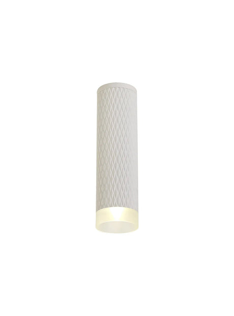 Tueart 1 Light 20cm Surface Mounted Ceiling GU10, Sand White/Acrylic Ring