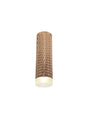 Tueart 1 Light 20cm Surface Mounted Ceiling GU10, Rose Gold/Acrylic Ring