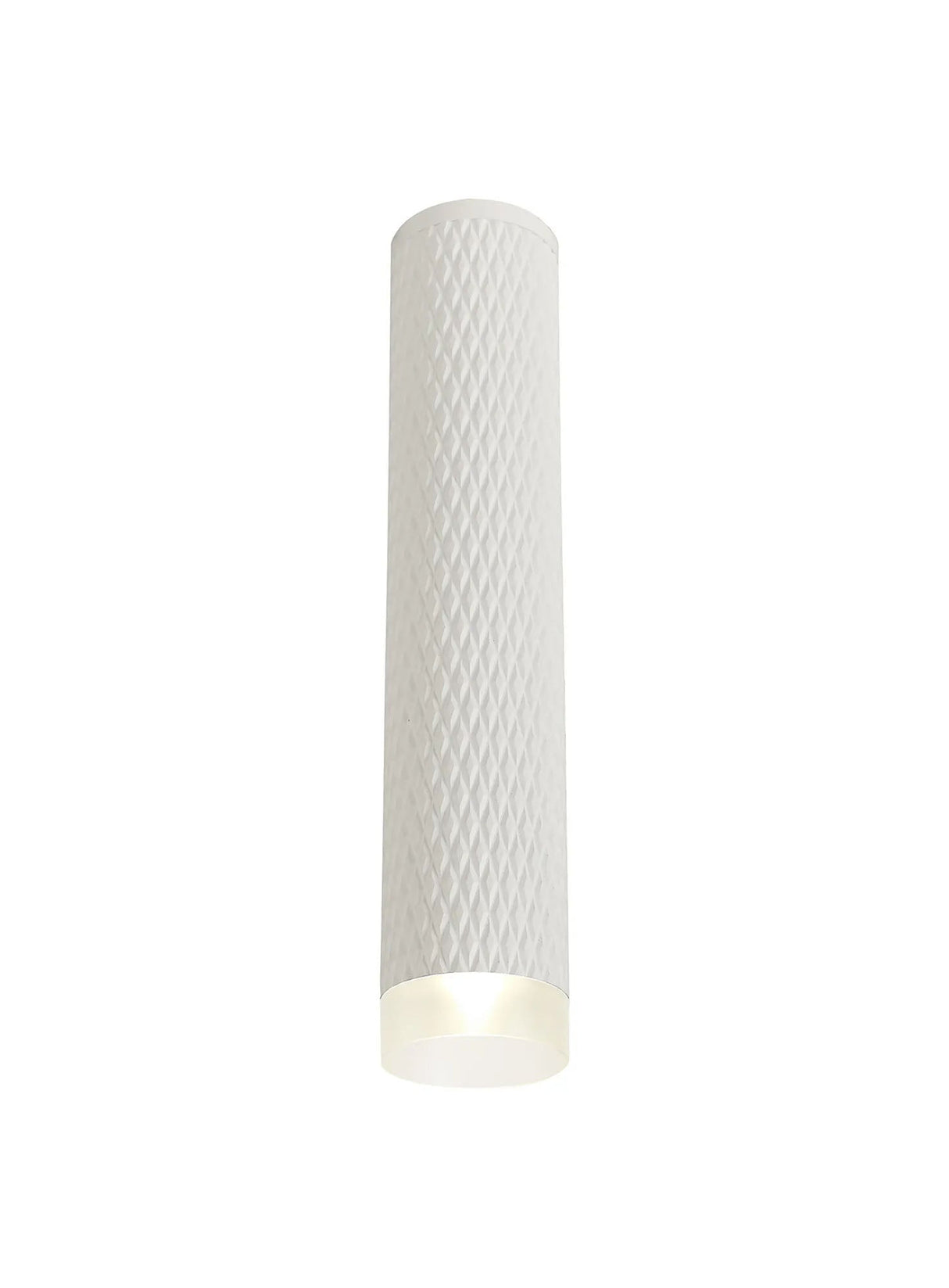 Tueart 1 Light 30cm Surface Mounted Ceiling GU10, Sand White/Acrylic Ring
