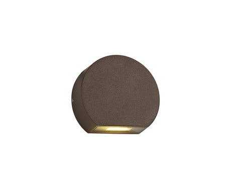 Turner Wall Lamp, 3W LED, 3000K, IP54, Dark Brown