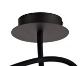 Ursemsen Ceiling, 1 Light Adjustable Arm, 1 x 5W LED, 3000K, 310lm, Black/Aluminium, 3yrs Warranty
