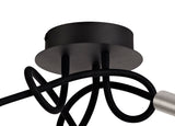 Ursemsen Ceiling, 3 Light Adjustable Arms, 3 x 5W LED Dimmable, 3000K, 930lm, Black/Aluminium, 3yrs Warranty