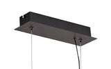 Ursemsen Linear Pendant, 8 Light Adjustable Arms, 8 x 4W LED Dimmable, 3000K, 2000lm, Black/Aluminium, 3yrs Warranty