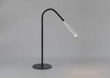 Ursemsen Table Lamp, 1 Light Adjustable Switched, 1 x 7W LED, 3000K, 436lm, Black/Aluminium, 3yrs Warranty