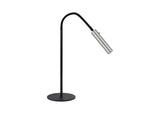 Ursemsen Table Lamp, 1 Light Adjustable Switched, 1 x 7W LED, 3000K, 436lm, Black/Aluminium, 3yrs Warranty