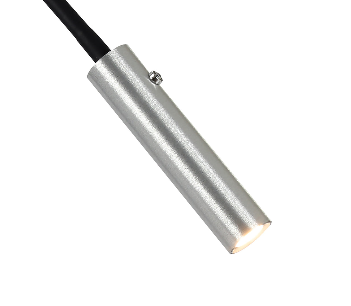 Ursemsen Table Lamp, 1 Light Adjustable Switched, 1 x 7W LED, 3000K, 436lm, Black/Aluminium, 3yrs Warranty