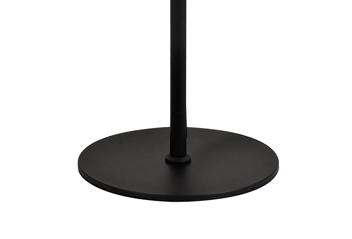 Ursemsen Floor Lamp, 1 Light Adjustable Switched, 1 x 7W LED, 3000K, 436lm, Black/Aluminium, 3yrs Warranty