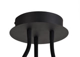 Ursemsen Ceiling, 3 Light Adjustable Arms, 3 x 5W LED Dimmable, 3000K, 930lm, Black/Satin Copper, 3yrs Warranty