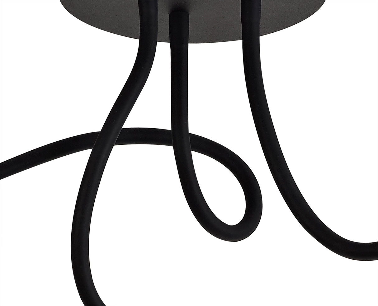 Ursemsen Ceiling, 3 Light Adjustable Arms, 3 x 5W LED Dimmable, 3000K, 930lm, Black/Satin Copper, 3yrs Warranty