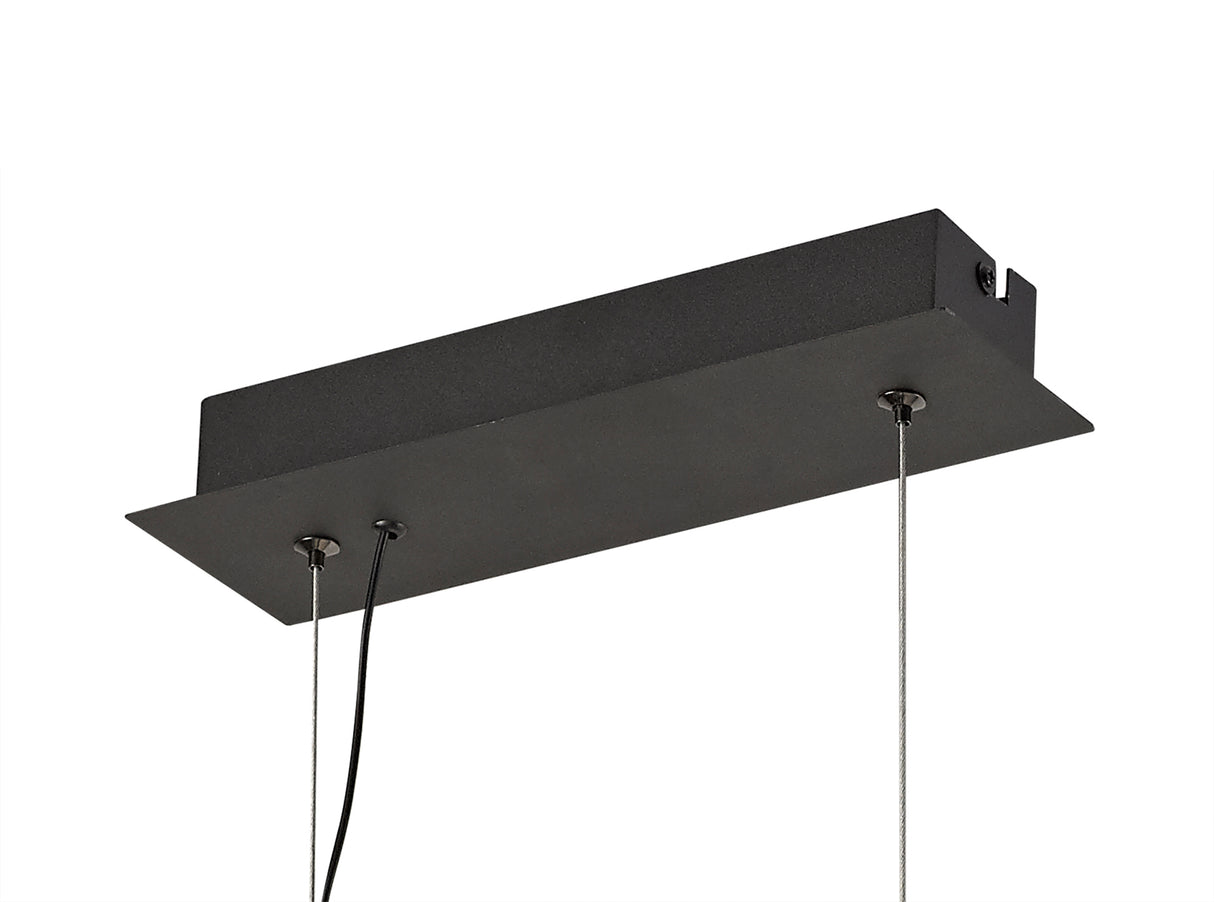 Ursemsen Linear Pendant, 8 Light Adjustable Arms, 8 x 4W LED Dimmable, 3000K, 2000lm, Black/Satin Copper, 3yrs Warranty