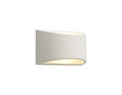 Waldron Rectangular Wall Lamp, 1 x G9, White Paintable Gypsum