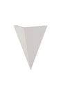 Waldron Triangle Wall Lamp, 1 x G9, White Paintable Gypsum