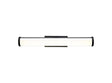 Wallace Wall Lamp Over Mirror, 12W LED, 4000K, IP44,Sand Black