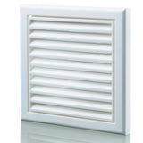 Plastic Vented Fixed Blade Air Ventilation Louvred Grille 100mm/4"