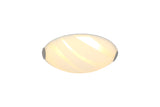 Whitworth Ceiling 30cm, 1 x 12W LED, 3000K, 666lm, Polished Chrome/White, 3yrs Warranty