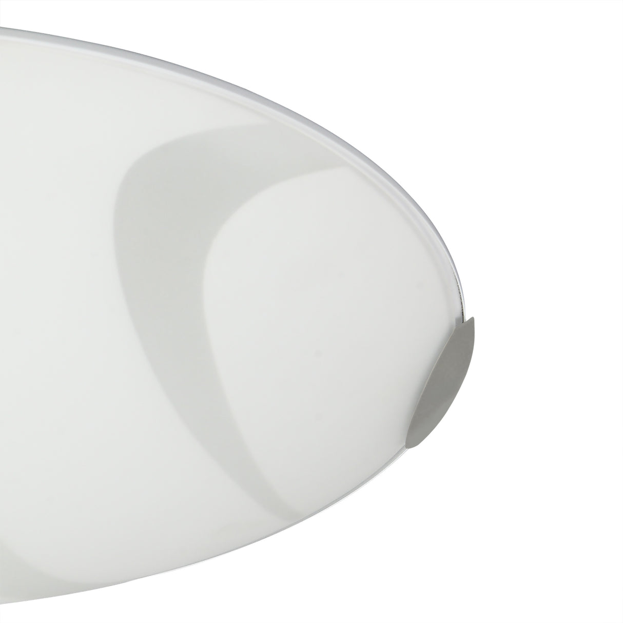 Whitworth Ceiling 40.5cm, 1 x 24W LED, 3000K, 1404lm, Polished Chrome/White, 3yrs Warranty