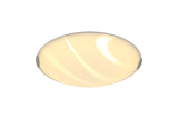 Whitworth Ceiling 40.5cm, 1 x 24W LED, 3000K, 1404lm, Polished Chrome/White, 3yrs Warranty