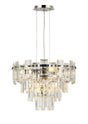 Wickham Pendant 6 Light Polished Nickel/Clear Glass