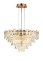 Wickham Pendant 10 Light French Gold/Clear Glass