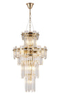 Wickham Tall Pendant 9 Light French Gold/Clear Glass