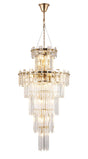 Wickham Tall Pendant 17 Light French Gold/Clear Glass