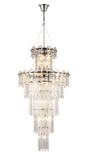 Wickham Tall Pendant 17 Light Polished Nickel/Clear Glass