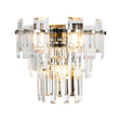 Wickham Wall Lamp 2 Light Polished Nickel/Clear Glass