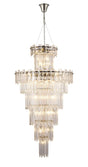 Wickham Tall Pendant 27 Light Polished Nickel/Clear Glass